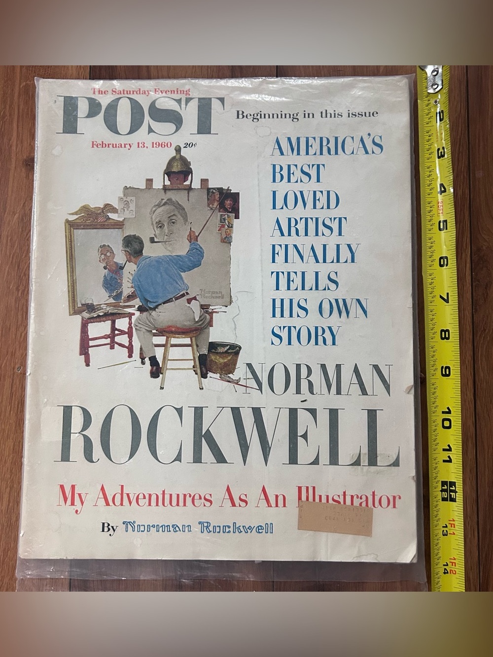 The Saturday Evening Post Full Size Feb 13 1960 Norman Rockwell Cover preserved